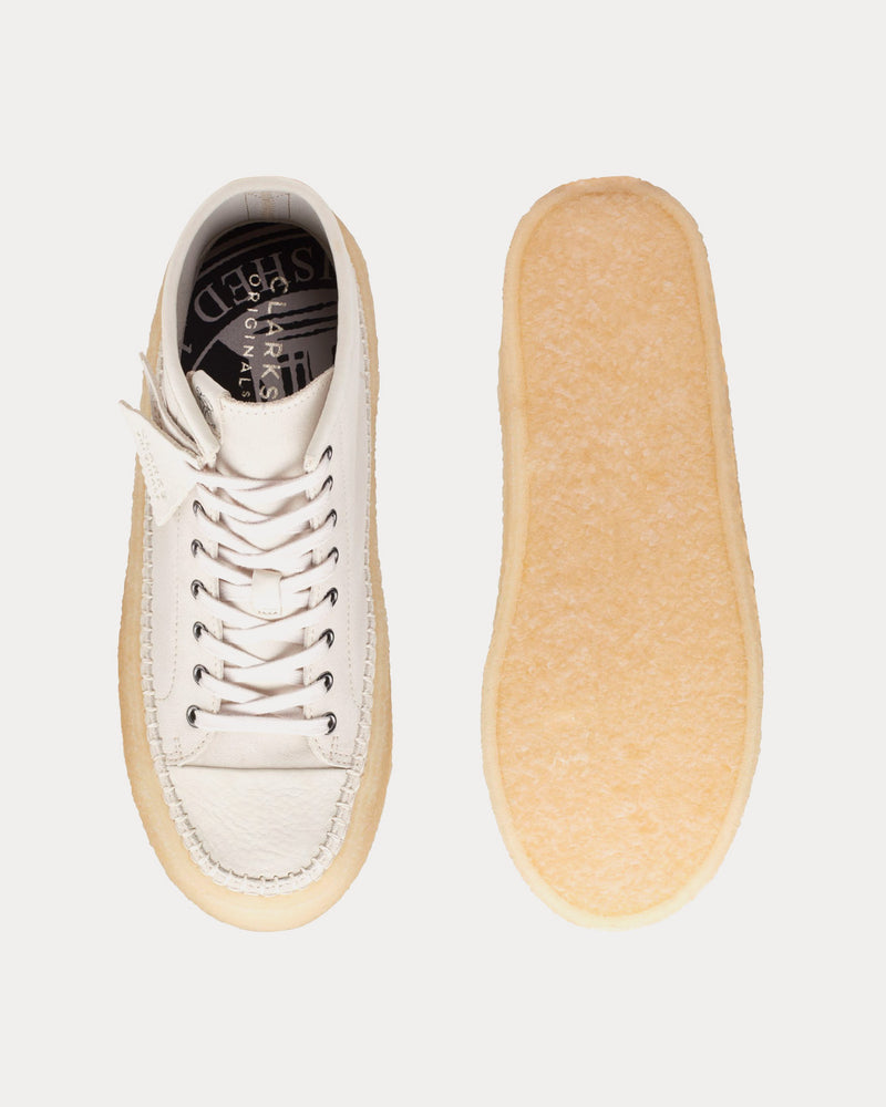 Clarks Caravan Mid Off White High Top Sneakers - 2