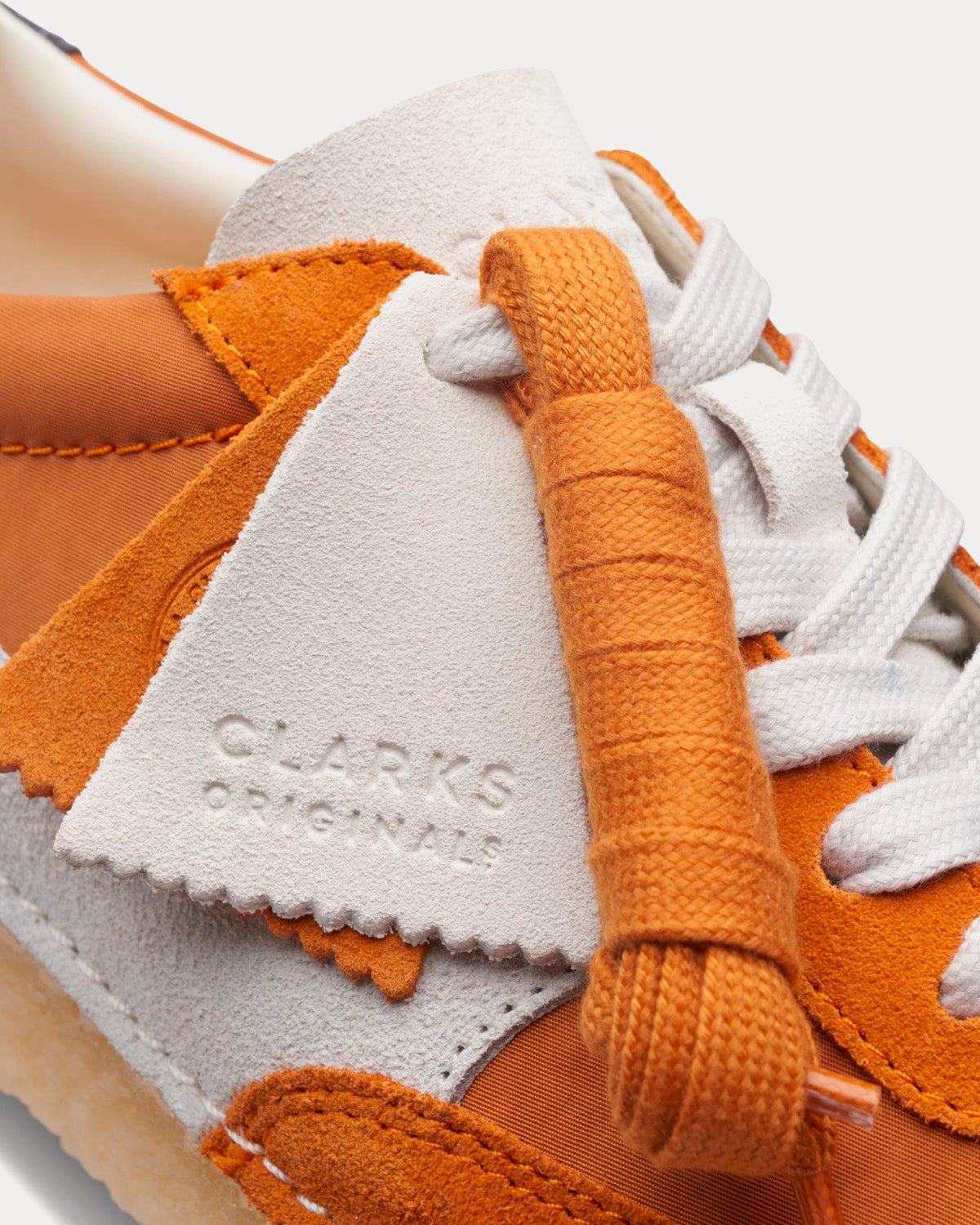 Clarks - Natalie Run Orange Combination Low Top Sneakers