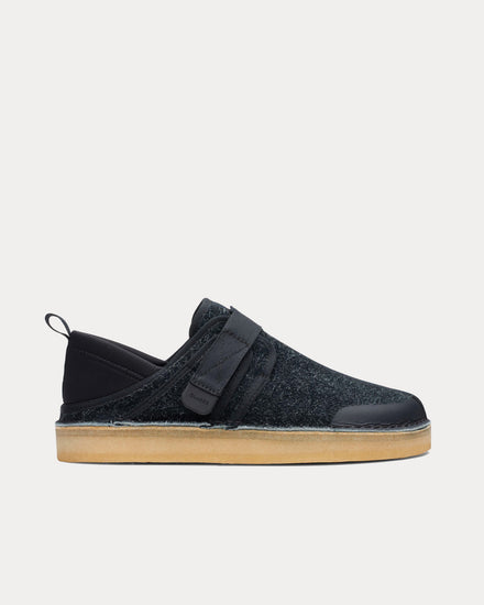 Clarks Trek Taiyo Black Slip Ons - 1