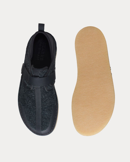 Clarks Trek Taiyo Black Slip Ons - 2