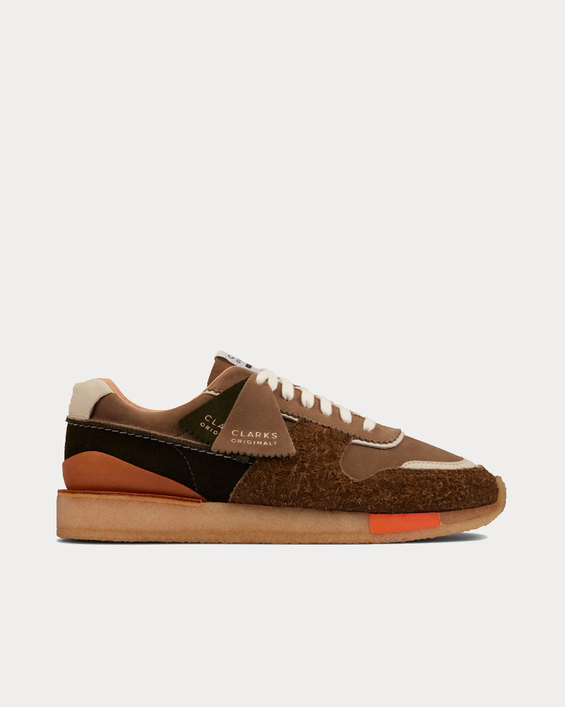 Clarks Tor Run Khaki Combi Low Top Sneakers - 1