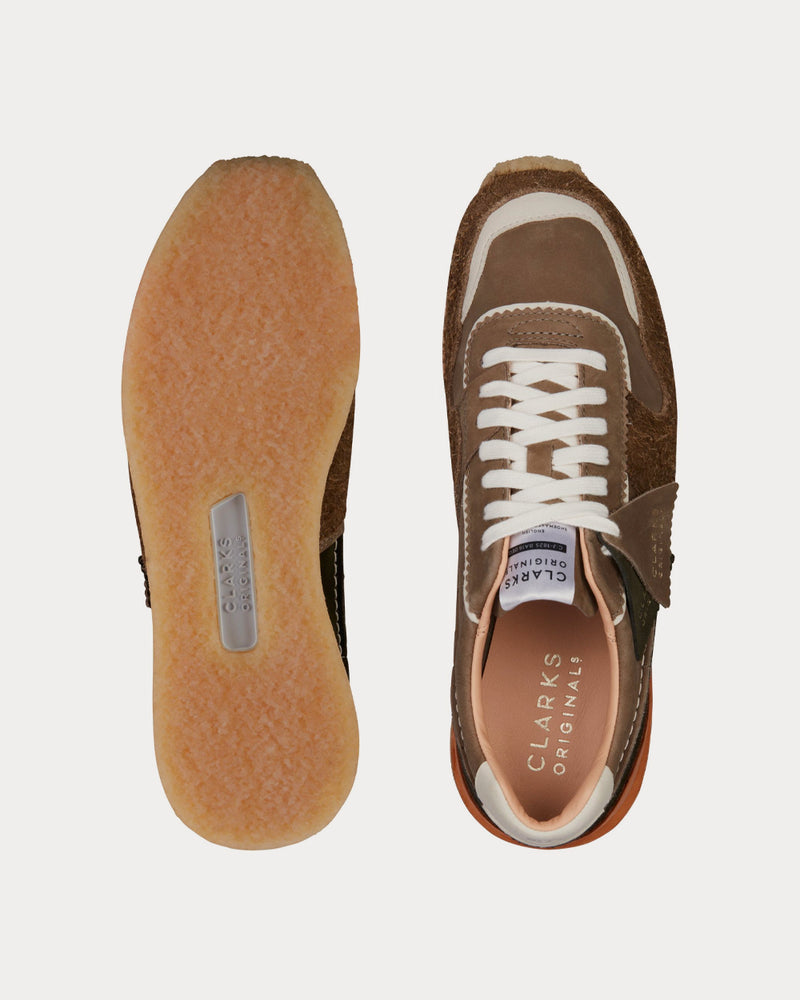 Clarks Tor Run Khaki Combi Low Top Sneakers - 2