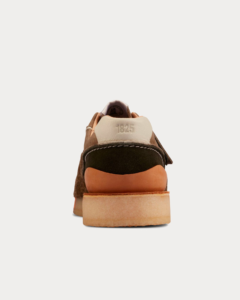 Clarks Tor Run Khaki Combi Low Top Sneakers - 3
