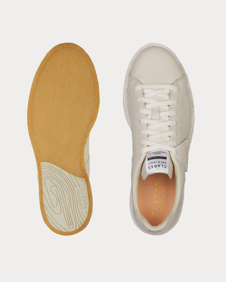 Clarks Tormatch Leather White Low Top Sneakers - 2