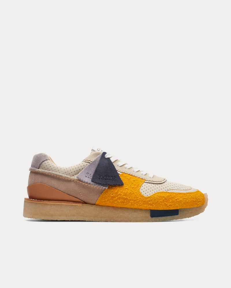Clarks Tor Run Yellow Combination Low Top Sneakers - 1