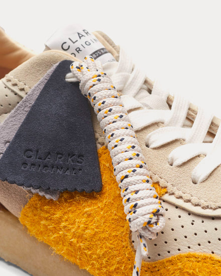 Clarks Tor Run Yellow Combination Low Top Sneakers - 5