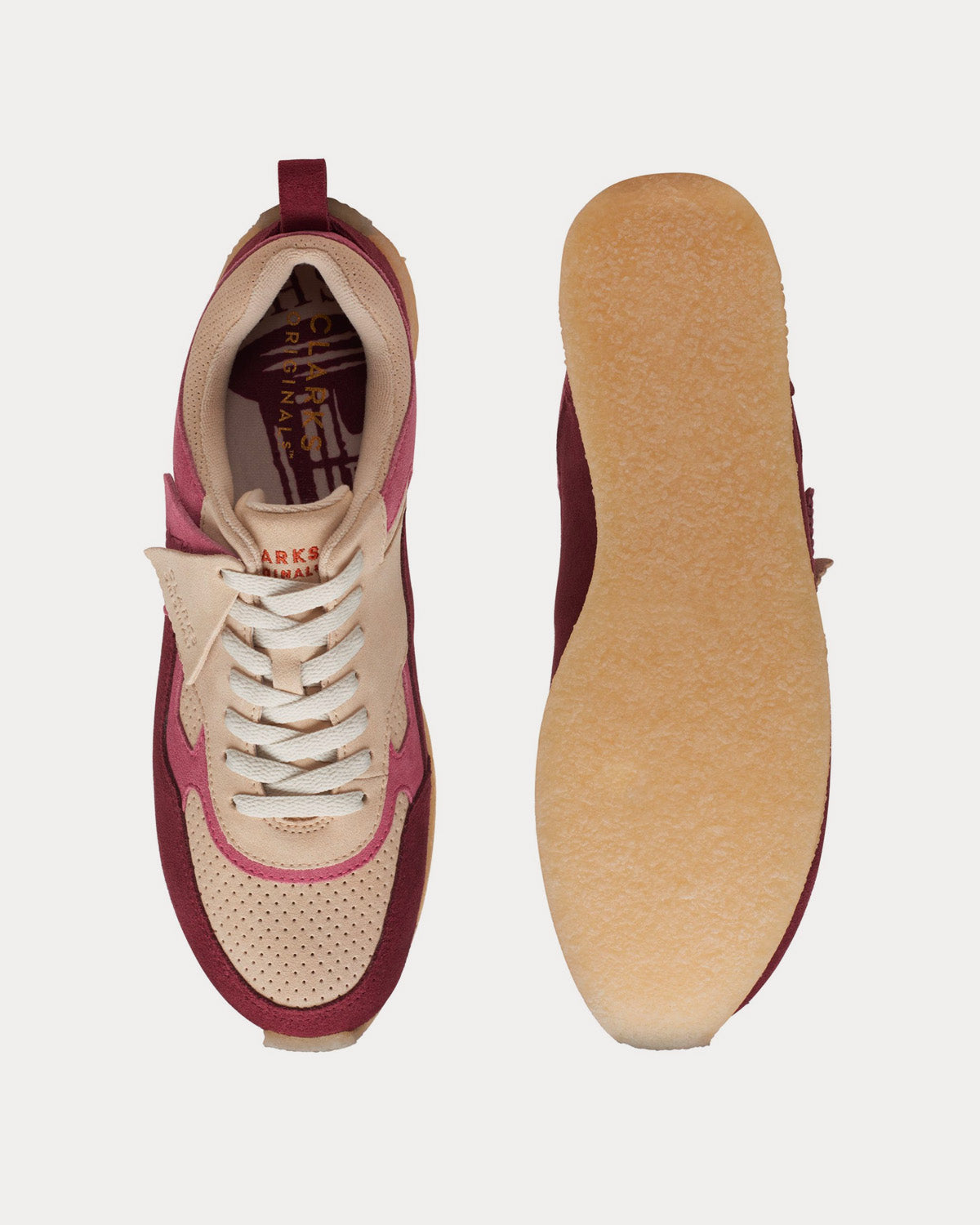 Clarks x Kith - Lockhill Oxblood Combi Low Top Sneakers