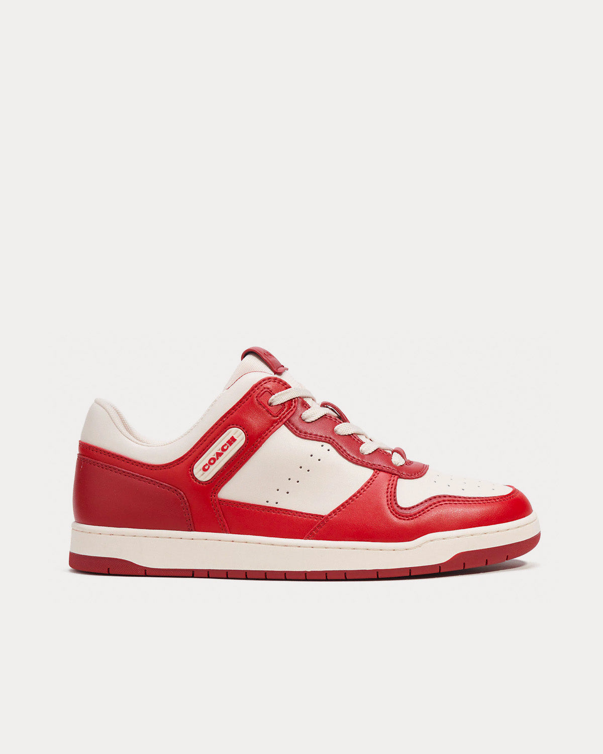 blod amme Dyster Coach C201 Sport Red Low Top Sneakers - Sneak in Peace