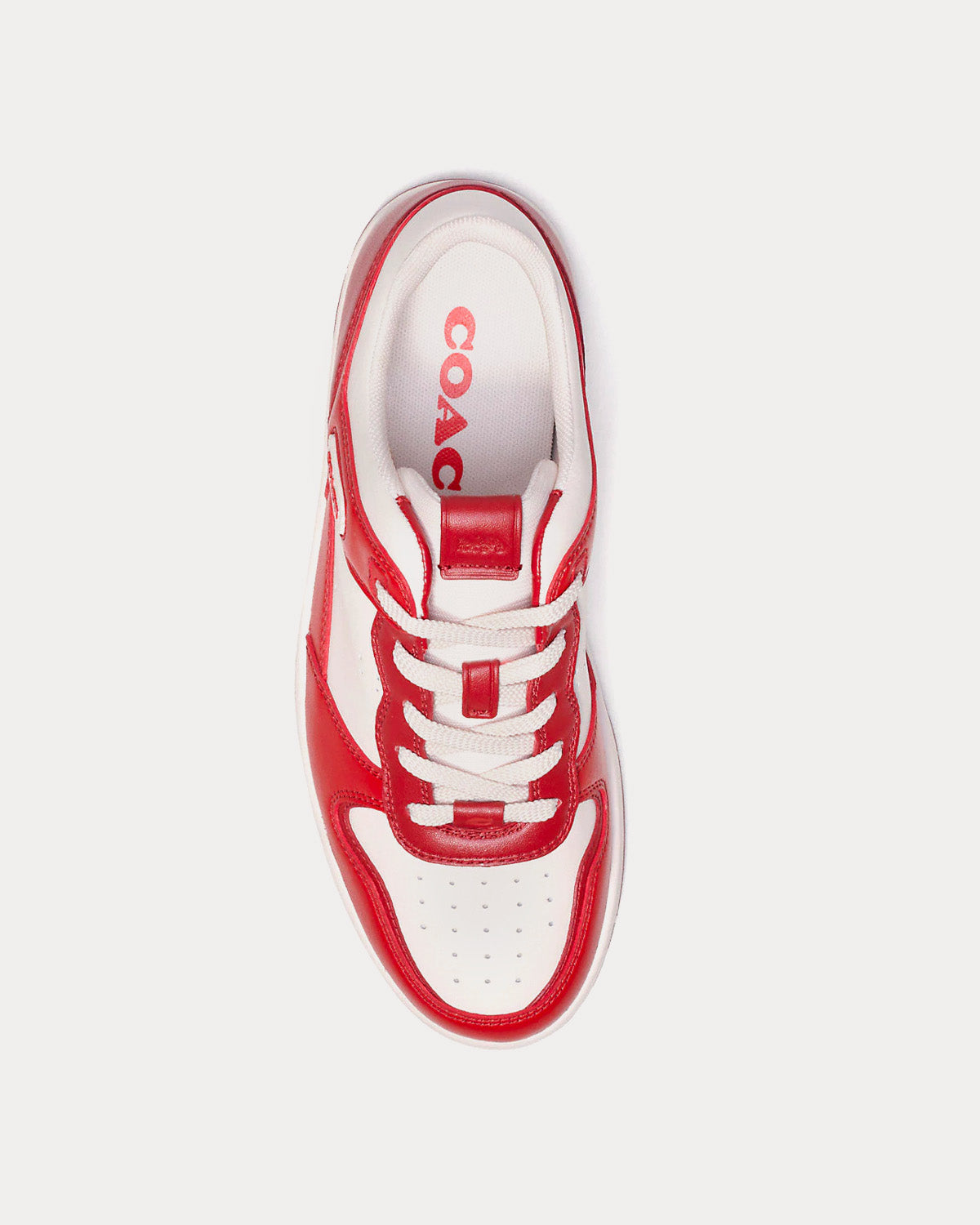 Coach - C201 Sport Red Low Top Sneakers