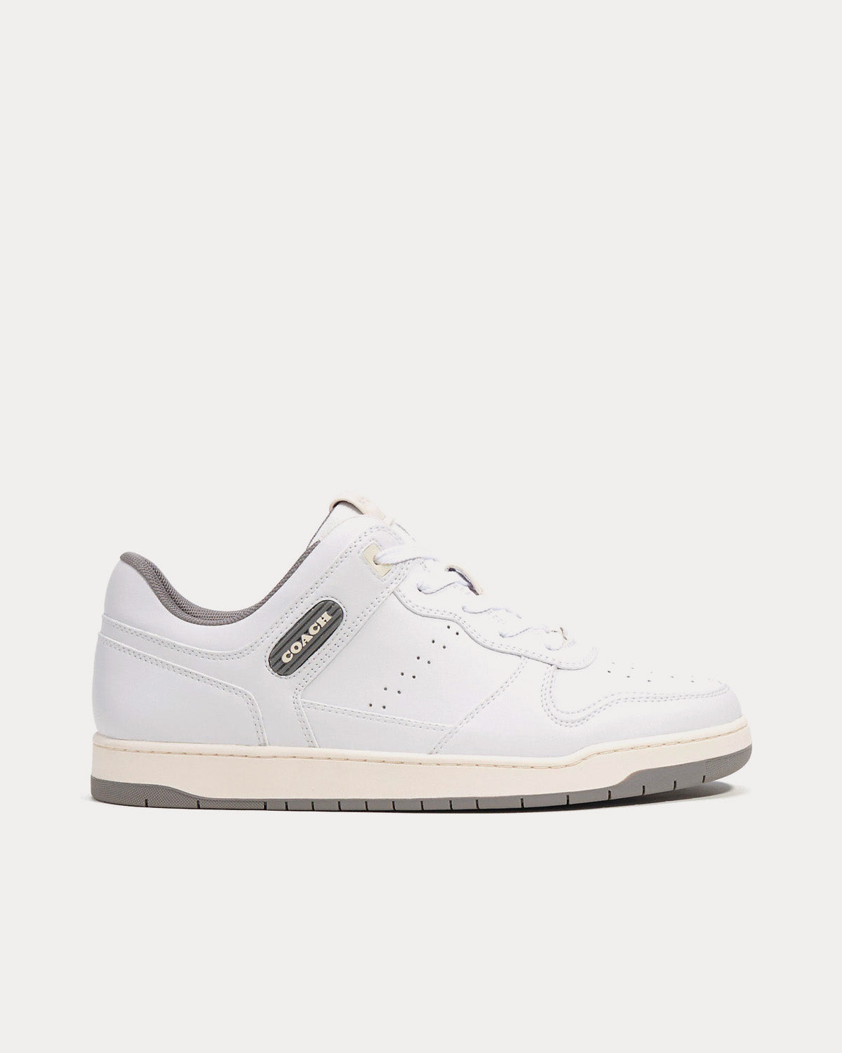 Coach - C201 Optic White / Heather Grey Low Top Sneakers