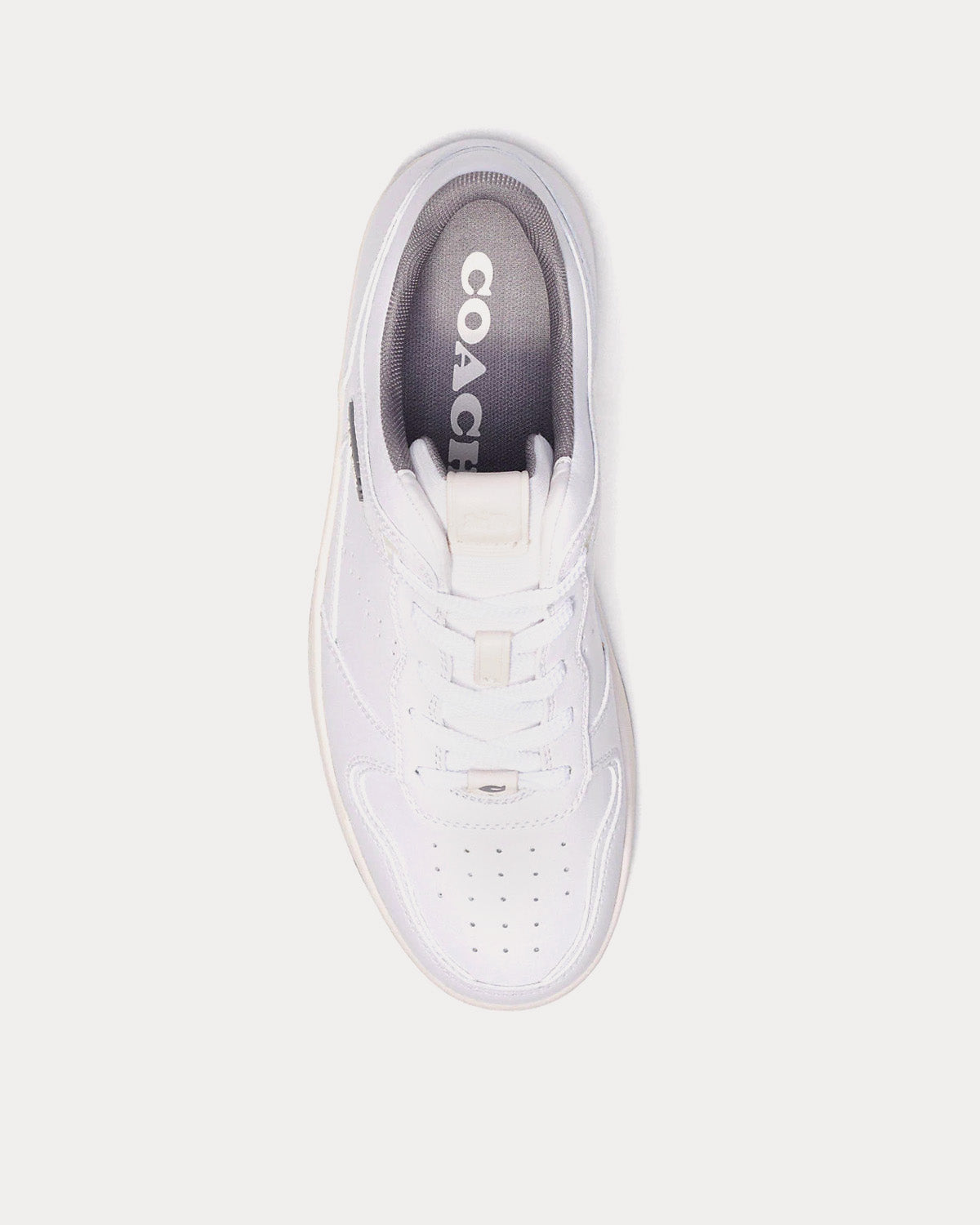 Coach - C201 Optic White / Heather Grey Low Top Sneakers
