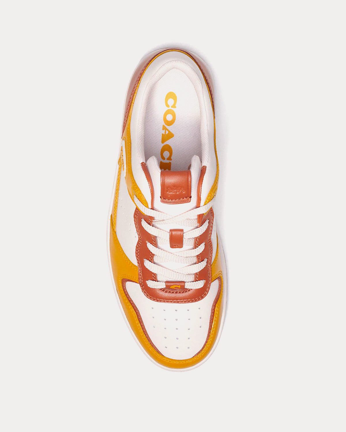 Coach - C201 Yellow Gold Low Top Sneakers