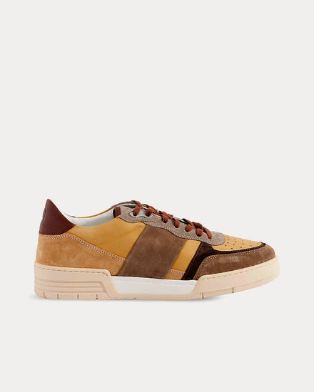 Collegium Devastator Dark Brown Low Top Sneakers - 1