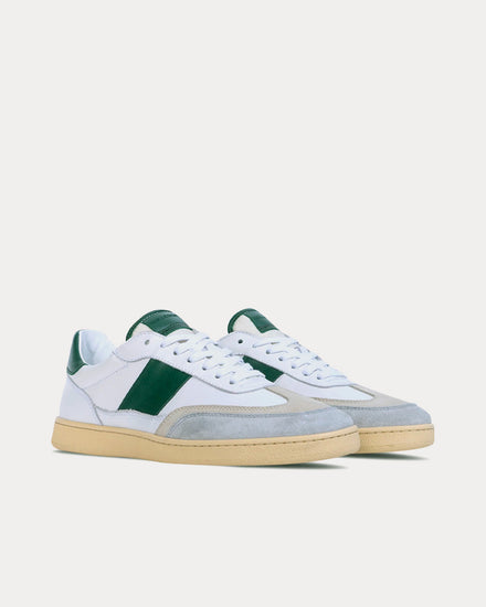 Collegium Pillar Court II White / Oxford Green Low Top Sneakers - 2