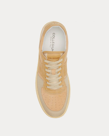 Collegium Pillar Destroyer Leather & Suede Tan Low Top Sneakers - 2