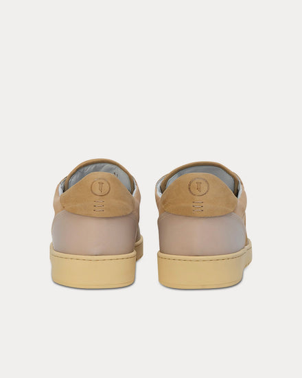 Collegium Pillar Destroyer Leather & Suede Tan Low Top Sneakers - 4