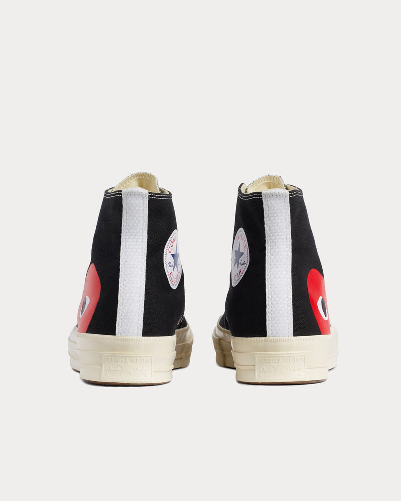 Converse x Comme des Garçons PLAY Chuck Taylor All Star 70 Ox Black High Top Sneakers - 3