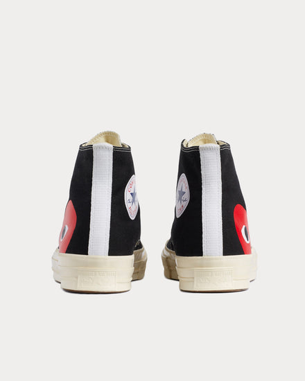 Converse x Comme des Garçons PLAY Chuck Taylor All Star 70 Ox Black High Top Sneakers - 3