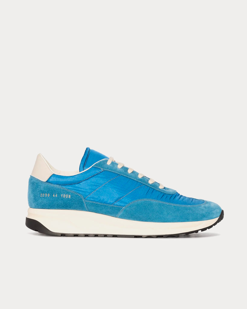 Common Projects Track Classic Suede Blue Low Top Sneakers - Sneak in Peace
