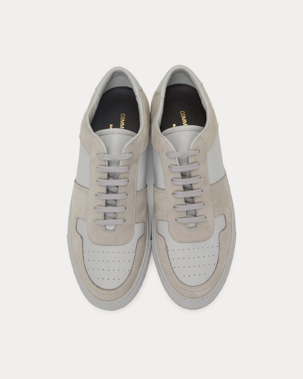 Common Projects - BBall Leather Grey Low Top Sneakers
