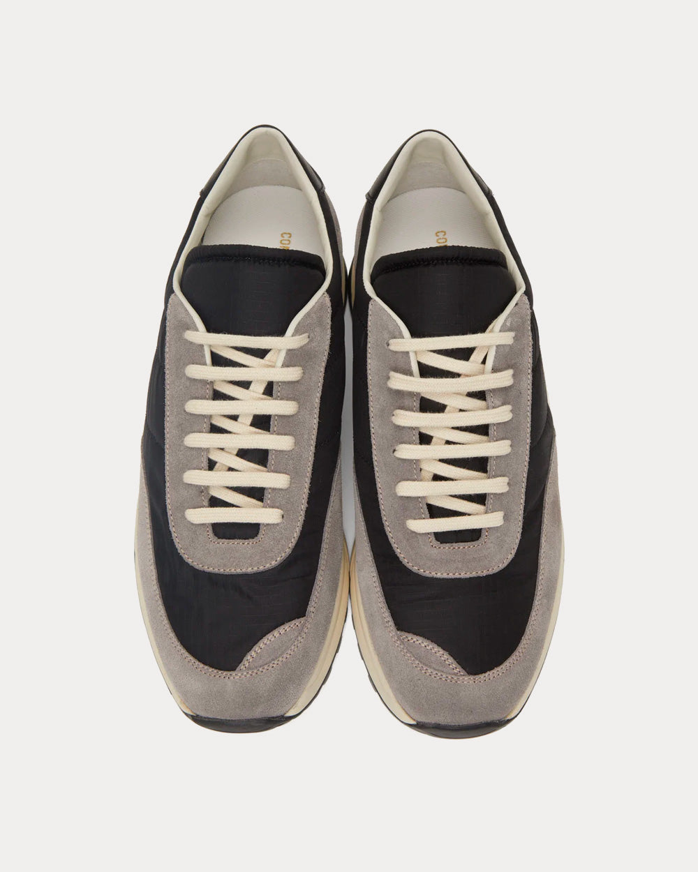 Common Projects - Track Classic Black / Warm Grey Low Top Sneakers
