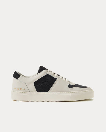 Common Projects BBall Decades Mesh and Leather Light Grey Low Top Sneakers - 1