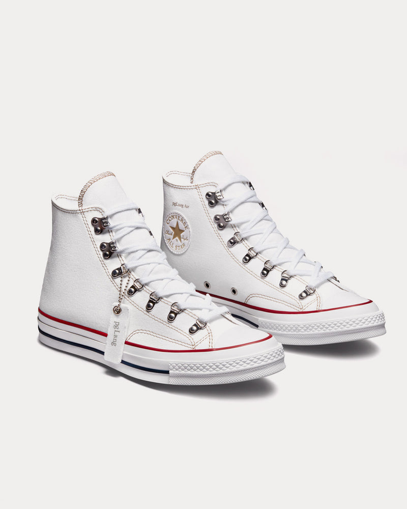 Converse pgLang for Converse Chuck 70 White / Irish Cream / Navy High Top Sneakers - 2