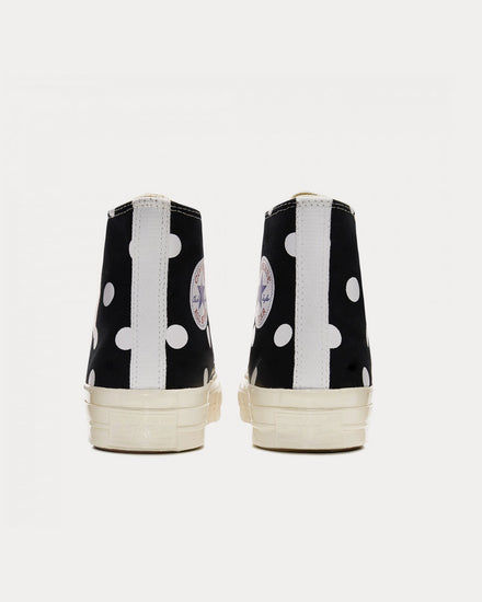 Converse x Comme des Garçons PLAY Polka Dot Red Heart Chuck Taylor All Star '70 Black High Top Sneakers - 3