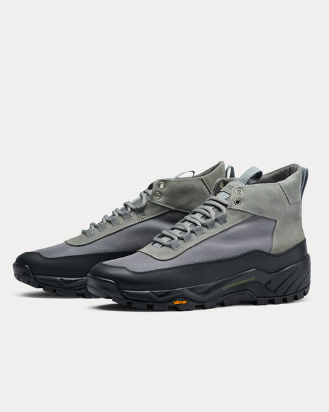 Scander Stone Grey High Top Sneakers