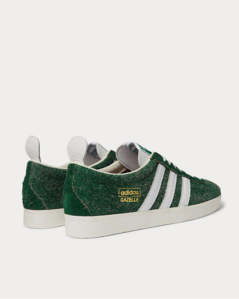 Beugel Minder Protestant Adidas Gazelle Vintage Leather-Trimmed Textured-Suede Green low top sneakers  - Sneak in Peace