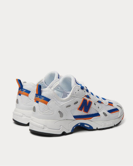 New Balance 827 Webbing-Trimmed Faux Leather and Mesh  White low top sneakers - 4
