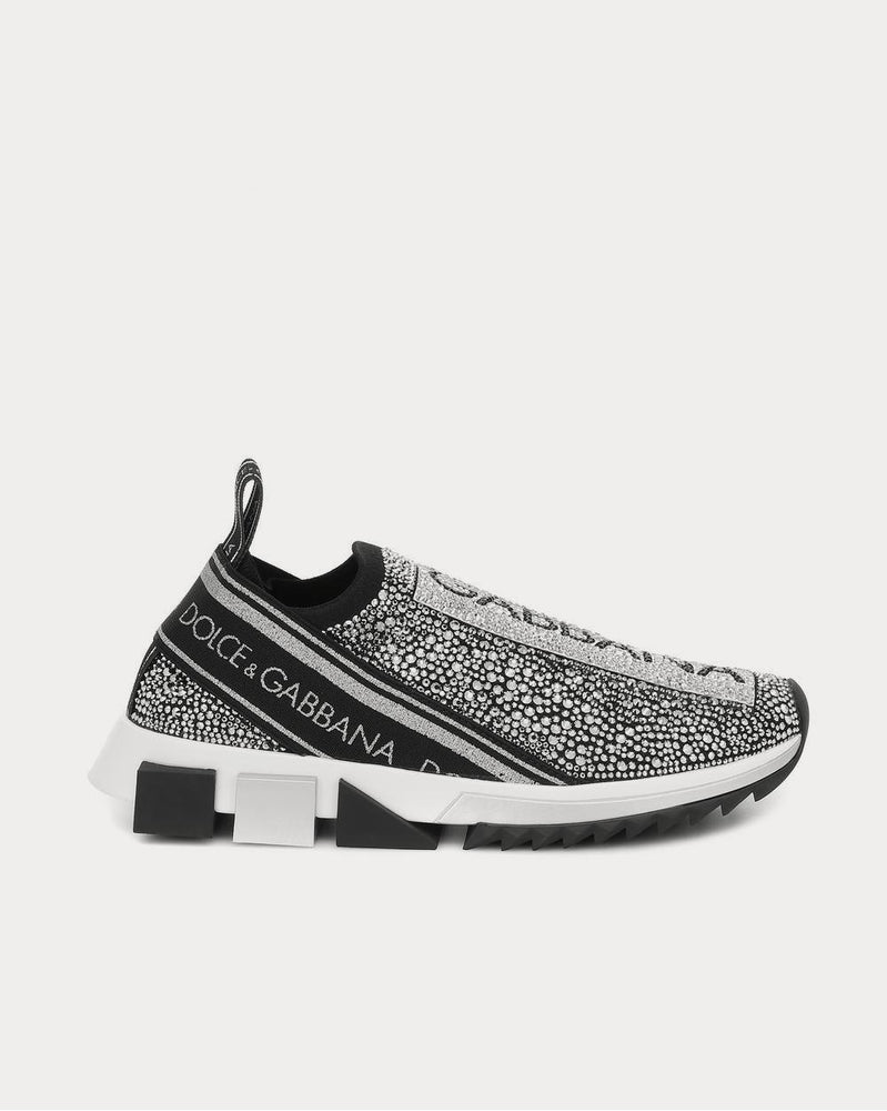 Dolce & Gabbana Sorrento embellished Grey low top Sneakers - 1