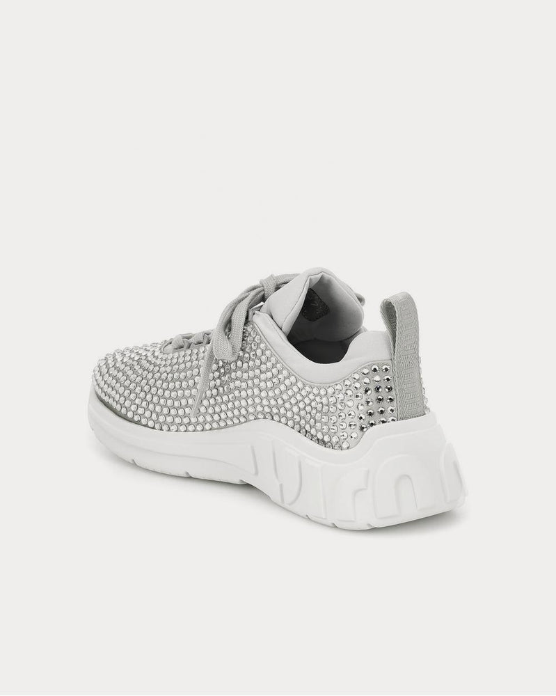 Miu Miu Embellished Alluminio Low Top Sneakers - 3