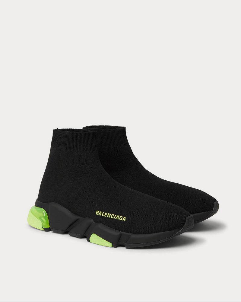 Balenciaga Speed LT Stretch-Knit Slip-On  Black high top sneakers - 2