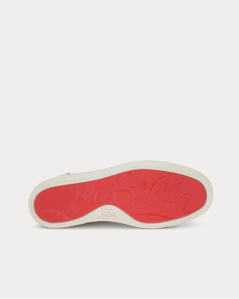 Christian Louboutin Louis Junior silk-satin Nude 1 Low Top Sneakers - 4