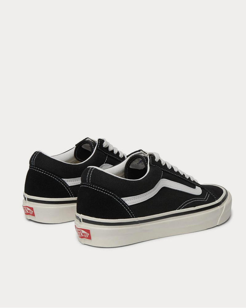 Vans Old Skool 36 DX Leather-Trimmed Canvas and Suede  Black low top sneakers - 4