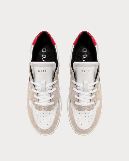 Date Court 2.0 Christmas White / Platinum Low Top Sneakers - 2