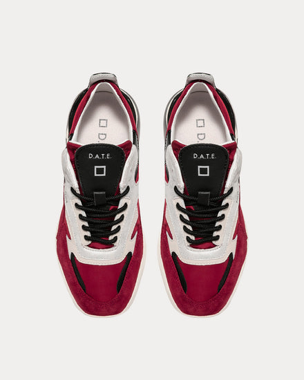 Date Fugu Christmas Red Low Top Sneakers - 2