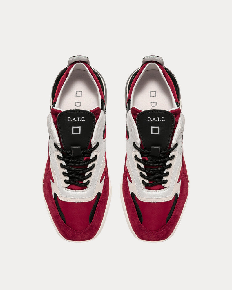 Date Fugu Christmas Red Low Top Sneakers - 2