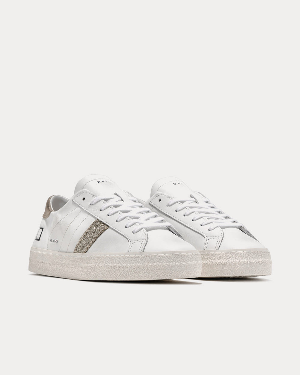 Date - Hill Christmas White / Platinum Low Top Sneakers