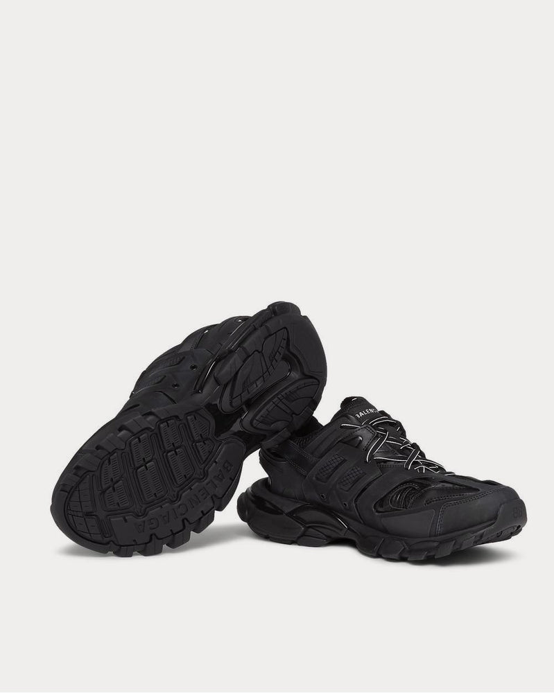 Balenciaga Track Nylon, Mesh and Rubber  Black low top sneakers - 3