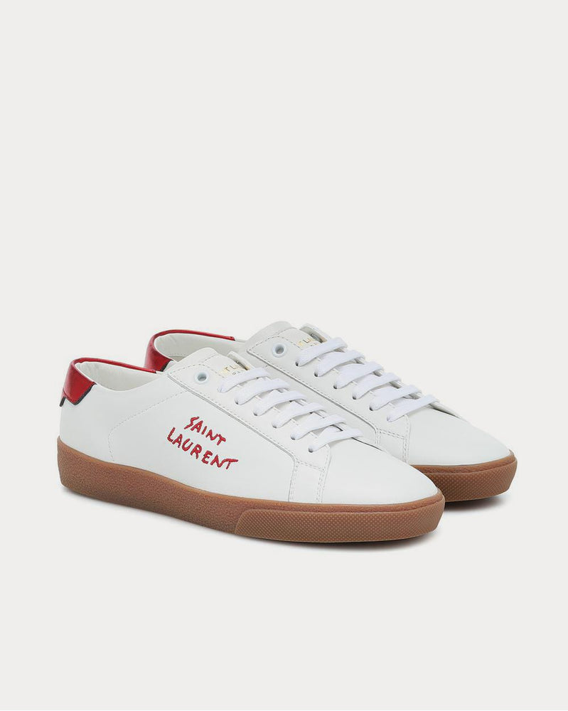 Saint Laurent Court Classic leather Blanc Optique Low Top Sneakers - 2