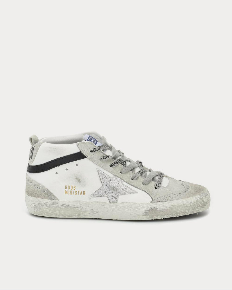 Golden Goose Mid Star leather White High Top Sneakers - 1