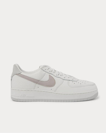 Nike Air Force 1 07 Suede-Trimmed Full-Grain Leather  White low top sneakers - 1