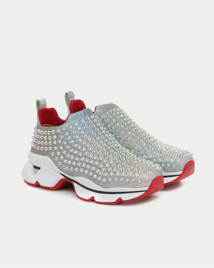 Christian Louboutin Spike Sock Leather Sneakers