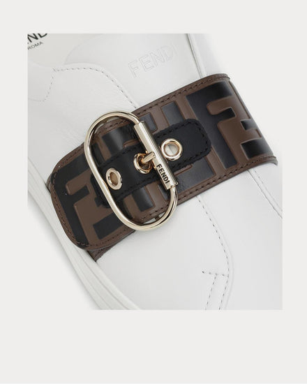 Fendi Leather Ultrawh+Maya Nero Slip On Sneakers - 4