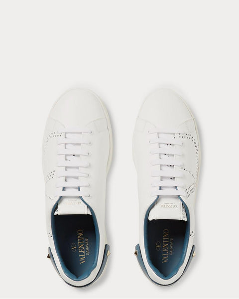 Backnet Perforated Leather  White low top sneakers