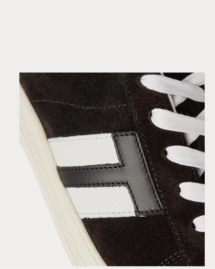 Tom Ford Radcliffe Leather-Trimmed Suede  Black low top sneakers - 4