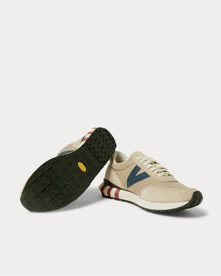 Visvim Attica Suede-Trimmed Nylon  Brown low top sneakers - 3