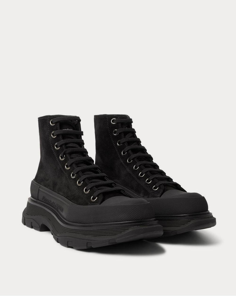 Alexander McQueen Suede High-Top  Black low top sneakers - 2